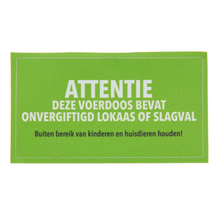 Sticker tbv muizen- en rattenvoerdoos | groen