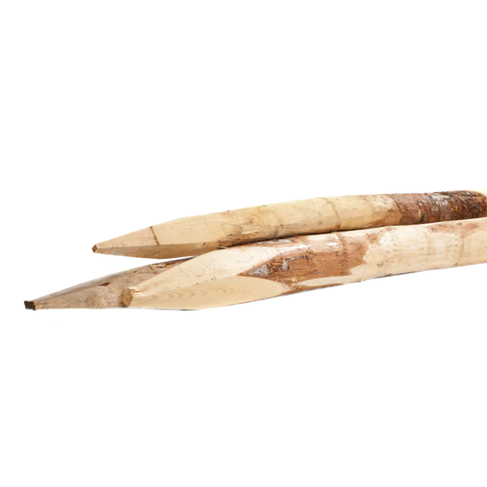 Weidepalen kastanje hout | geschild | 8/10cm | diverse lengtes