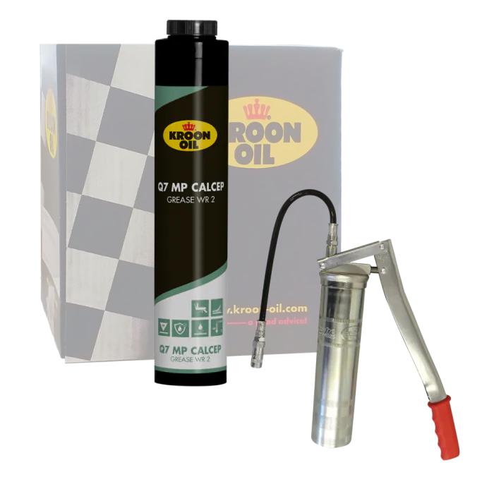 Kroon-Oil Vetpatroon | Q7 schroef | 24 stuks + vetspuit Q-lube-shuttle 