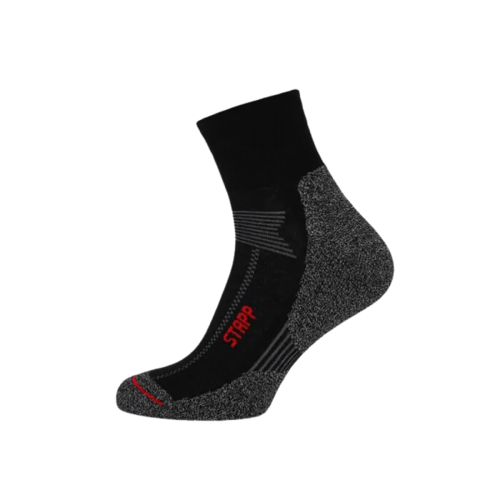 Stapp Werksokken Boston Quarter | lage sok/ sneakersok | zwart