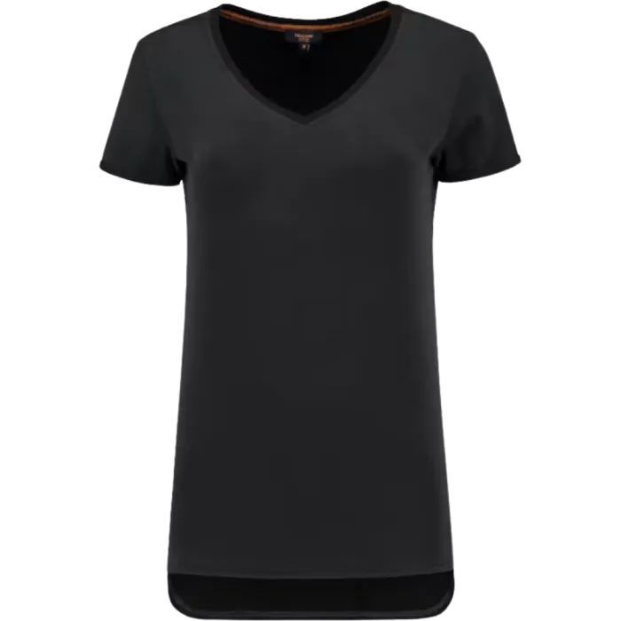 Tricorp Workwear T-shirt 104006 | damesshirt + V-hals|zwart