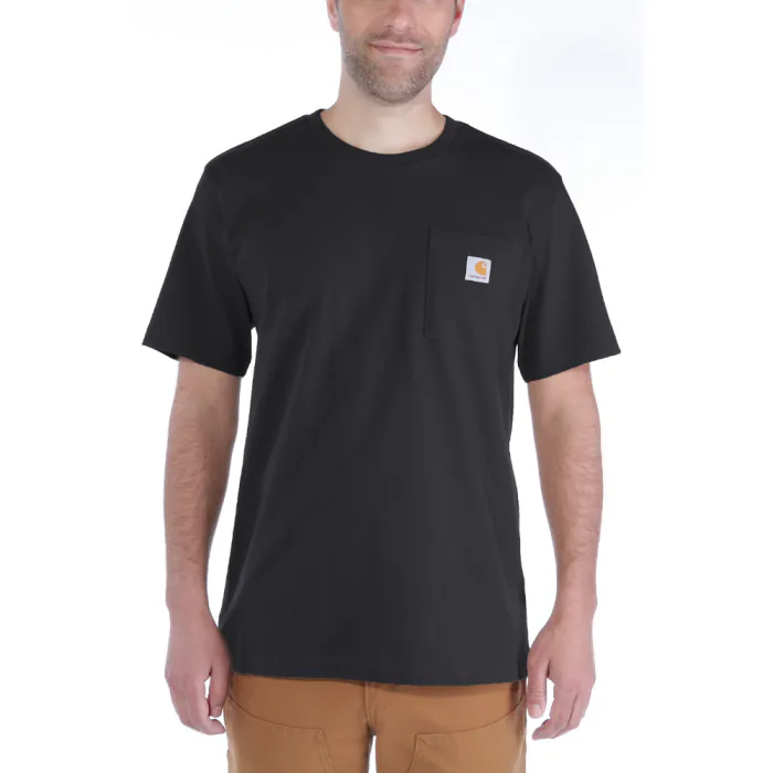 Carhartt T-shirt 103296 | met borstzakje | zwart