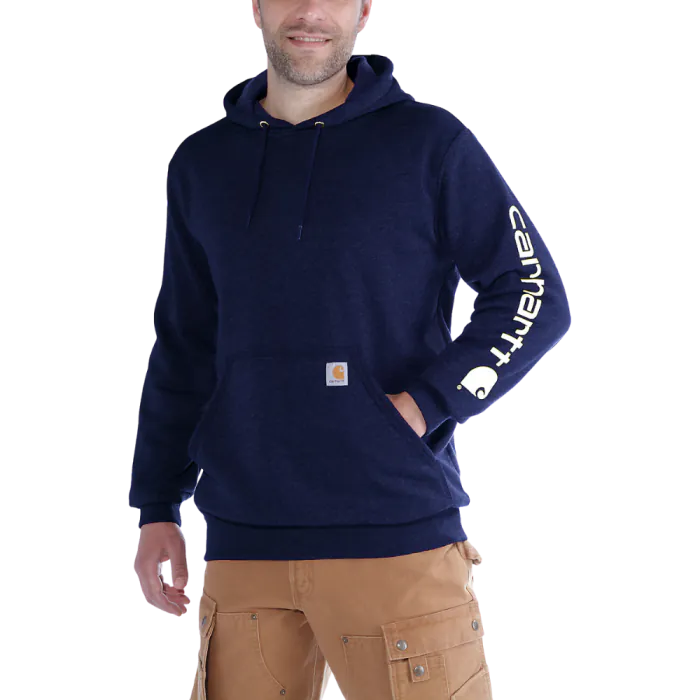 Carhartt Sweater K288 | capuchon & mouwlogo | navy