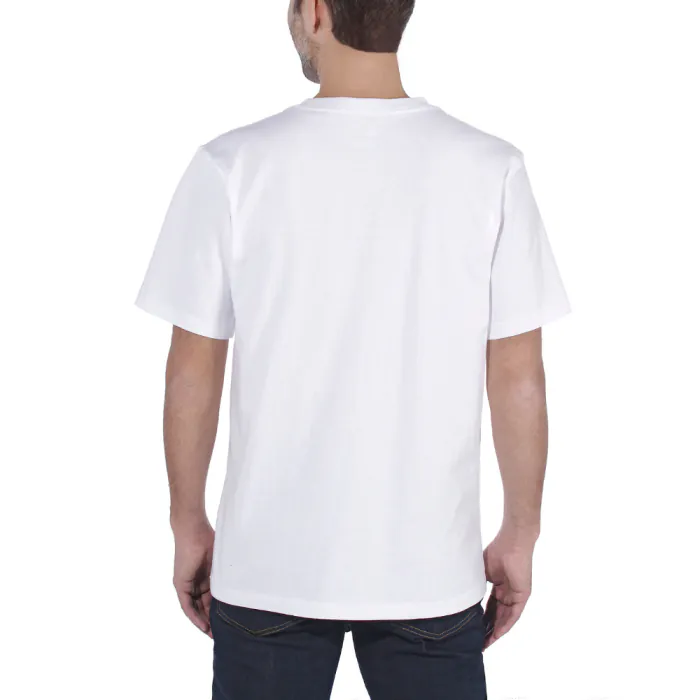 Carhartt T-shirt 103296 | met borstzakje | wit