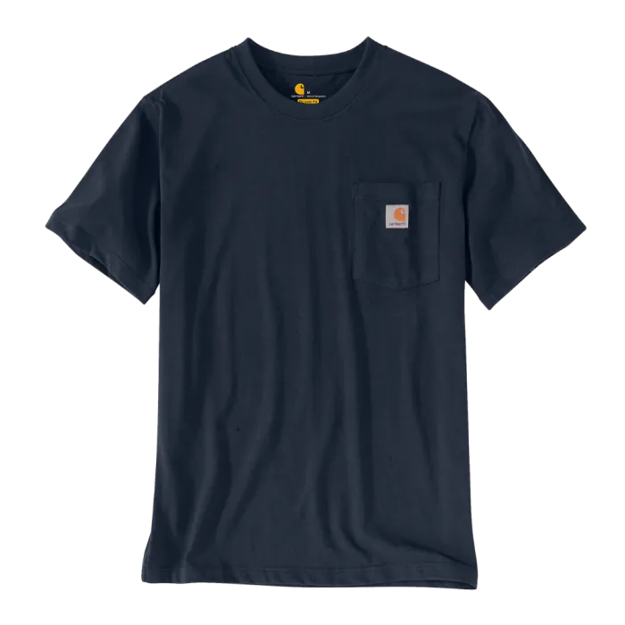 Carhartt T-shirt 103296 | met borstzakje | navy