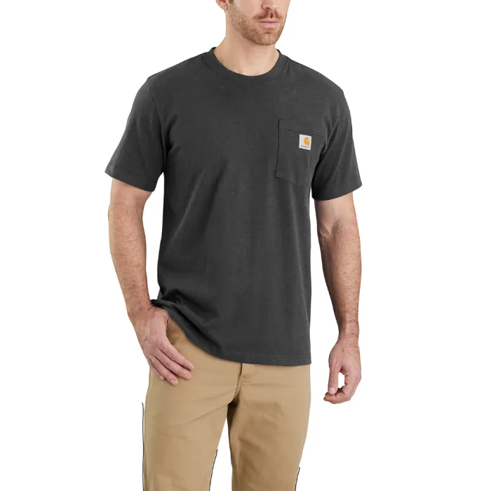 Carhartt T-shirt 103296 | met borstzakje | grijs