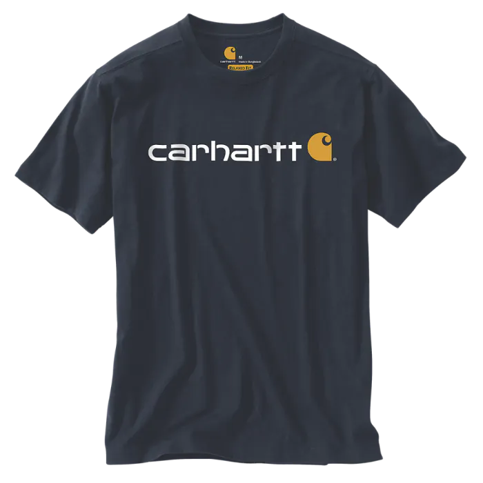 Carhartt T-shirt 103361 | met borstlogo | navy