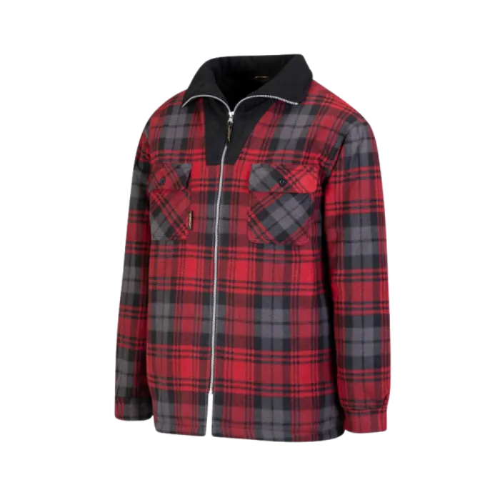 Storvik Houthakkersjas Stanley | fleece | rood/zwart