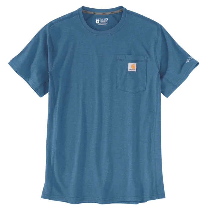 Carhartt T-shirt 106652 | met borstzakje | blauw
