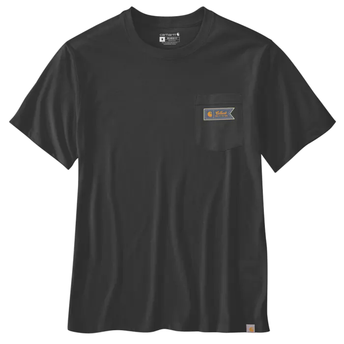 Carhartt T-shirt 107063 | met borstzakje | zwart