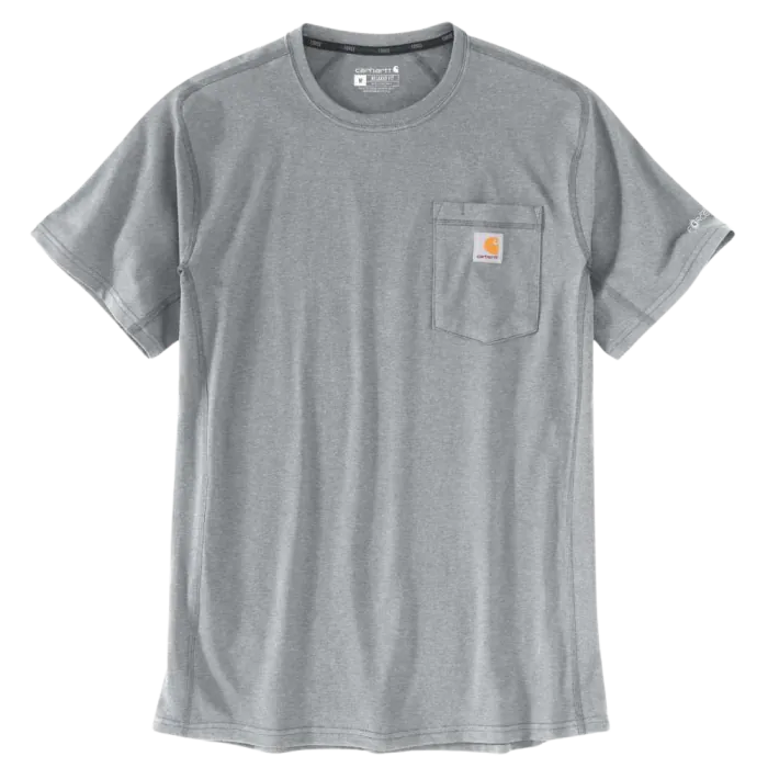 Carhartt T-shirt 106652 | met borstzakje | lichtgrijs