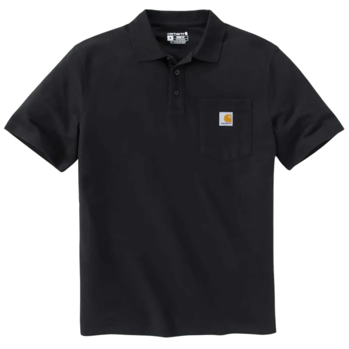 Carhartt Poloshirt 106685 | met borstzakje | zwart