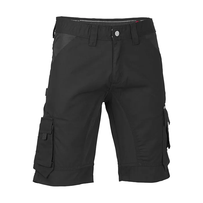 4WORK Korte werkbroek Marbella | cordura versterking | zwart