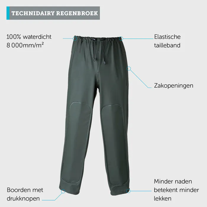 Betacraft Regenbroek Technidairy | groen