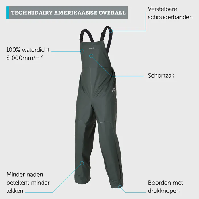 Betacraft Amerikaanse Overall Technidairy | groen