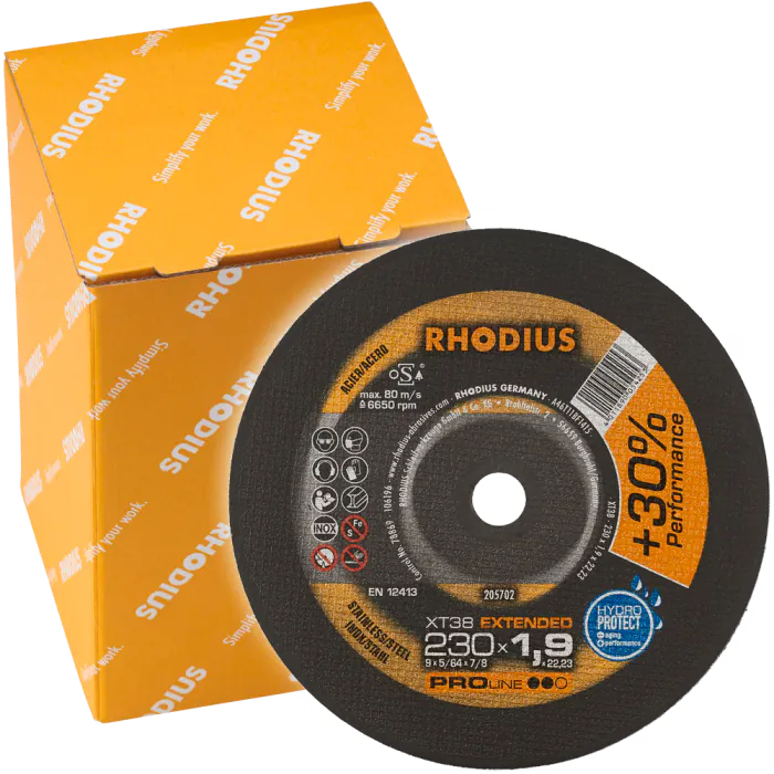 Doorslijpschijf 230mm kopen? Kies voor Rhodius!