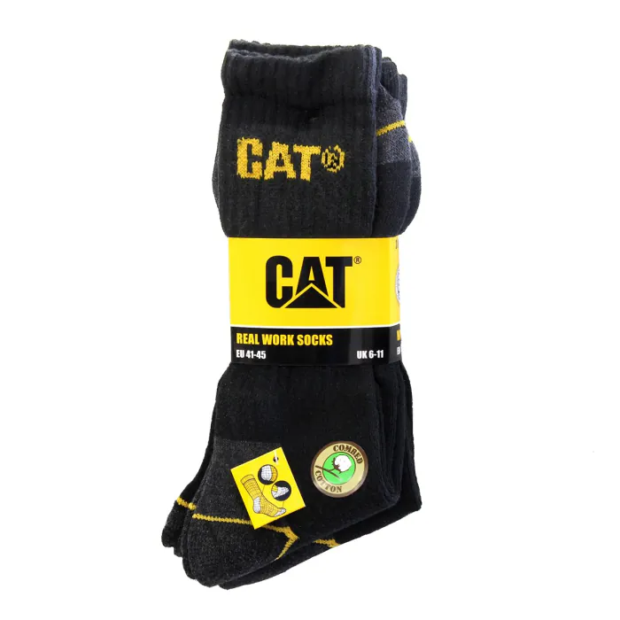 CAT Werksokken Allround | zwart | 3 paar