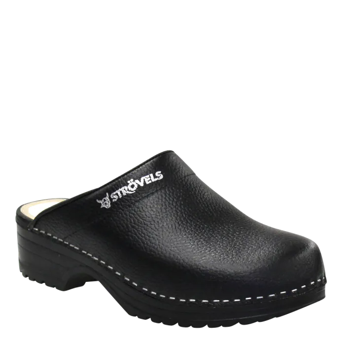 Strovels Klompen 303 | open hak | zwart