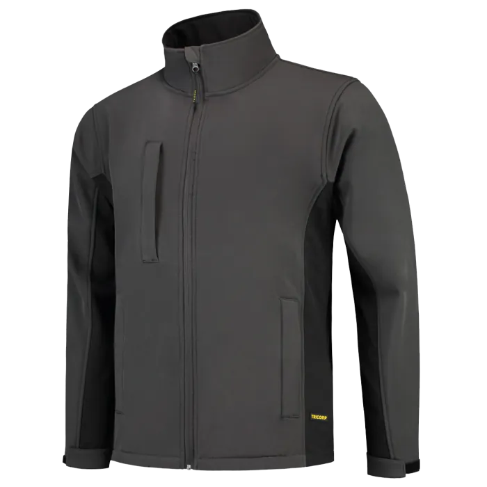 Tricorp Workwear Softshell jas 402002|winddicht| grijs/zwart