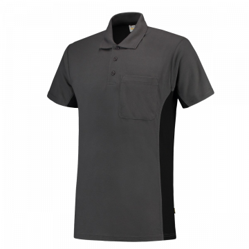 Tricorp Poloshirt | 202002 | donkergrijs-zwart bi-color