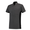 Tricorp Poloshirt | 202002 | donkergrijs-zwart bi-color