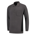 Tricorp Polosweater | 302001 | donkergrijs-zwart bi-color