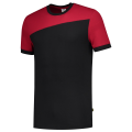Tricorp T-Shirt | 102006 | Zwart-Rood bi-color Naden