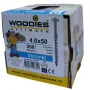 Woodies Ultimate schroeven | deeldraad | 200 stuks | diverse maten