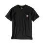 Carhartt T-shirt 103296 | met borstzakje | zwart