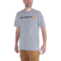 Carhartt T-shirt 103361 | met borstlogo | lichtgrijs