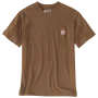 Carhartt T-shirt 103296 | met borstzakje | bruin