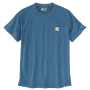Carhartt T-shirt 106652 | met borstzakje | blauw