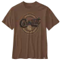 Carhartt T-shirt 107049 | met rond borstlogo | bruin