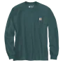 Carhartt T-shirt met lange mouwen 107260 | blauw/groen