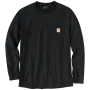 Carhartt T-shirt met lange mouw 104617 | borstzakje | zwart