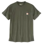 Carhartt T-shirt 106652 | met een borstzakje | groen