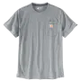 Carhartt T-shirt 106652 | met borstzakje | lichtgrijs