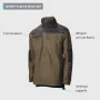 Betacraft Quest Fleece Half Zip Top | Trui | olijfgroen