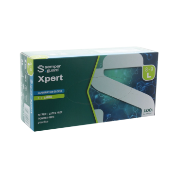 Semperguard Xpert Melkershandschoenen 24 cm | nitrile poedervrij