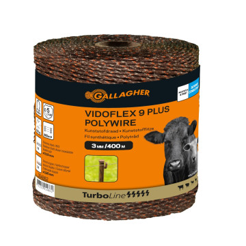 Gallagher Schrikdraad Vidoflex 9+ | terra | 400mtr | 054862
