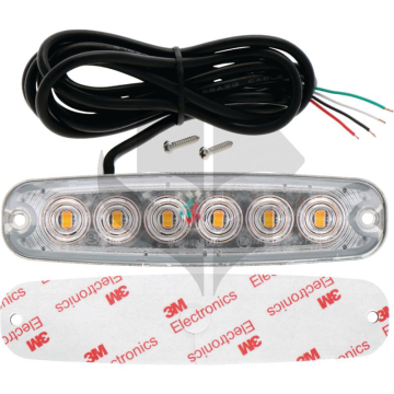 Granit Front flitslamp LED | 131x7x30 | 12/24V