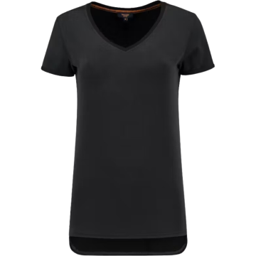 Tricorp Workwear T-shirt 104006 | damesshirt + V-hals|zwart