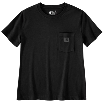 Carhartt T-shirt 107391 | dames | met borstzakje | zwart 
