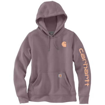Carhartt Sweater 102791 | dames | mouwlogo | paars/grijs