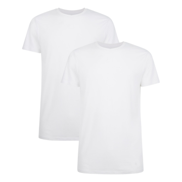 Bamboo Basics T-shirt Ruben | 2-pack | wit