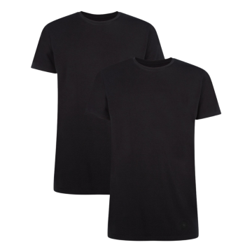 Bamboo Basics T-shirt Ruben | 2-pack | zwart