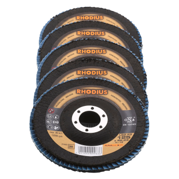 Rhodius Lamellenschijf | LSZ F3 | 5 stuks | div. korrelgroottes