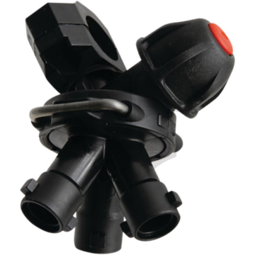 Arag Spuitdophouder drievoudig | 1/2" | klem | terugslagklep