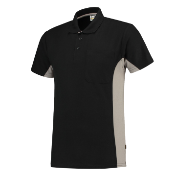 Tricorp Workwear Poloshirt 202002 | 3 knopen | zwart/grijs
