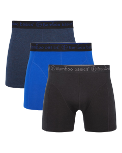 Bamboo Basics Boxershorts | Zwart/Navy/Blauw | 3 stuks | BTN de Haas
